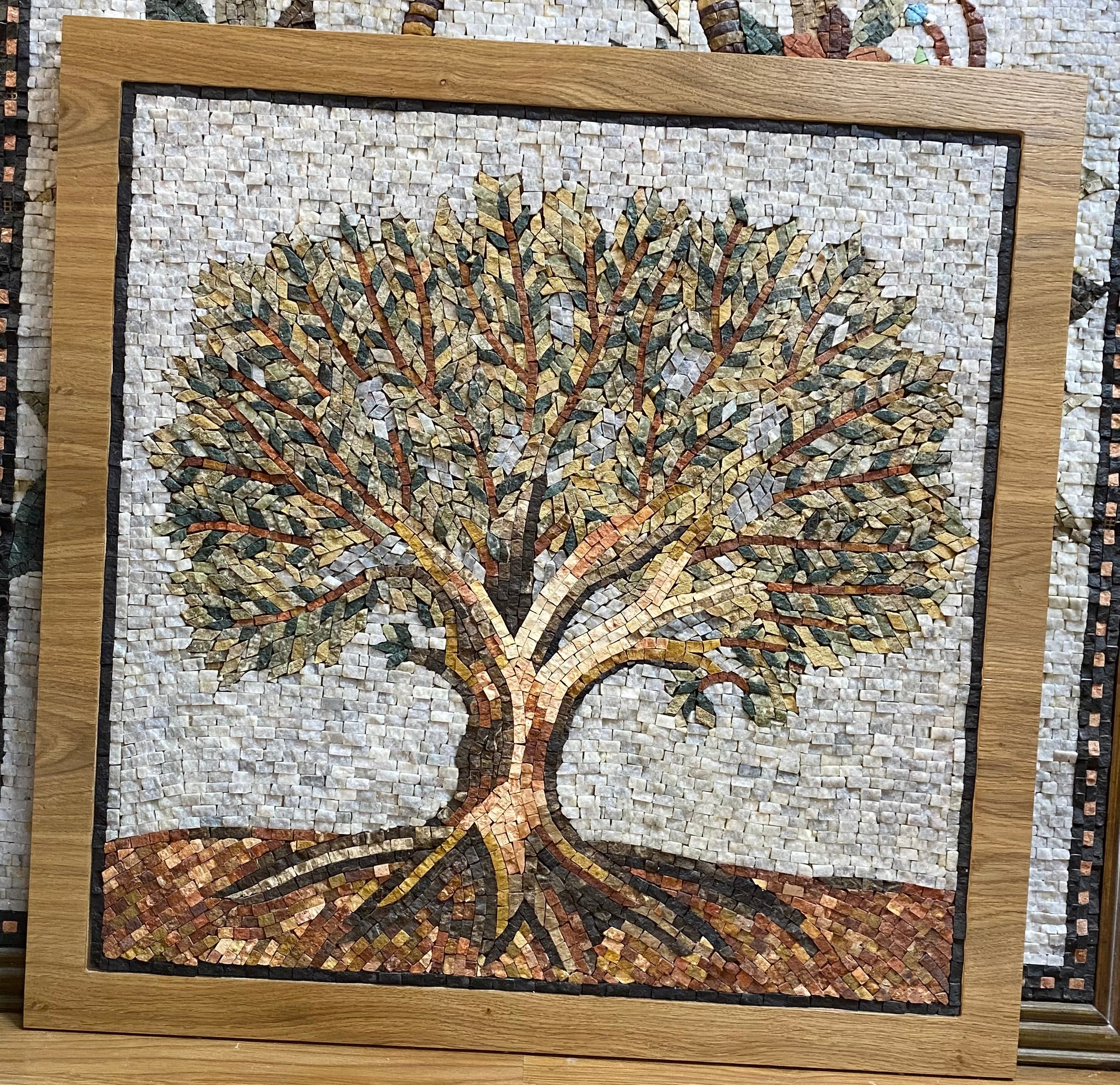 Olive Tree Mosaic (50 × 50 cm)