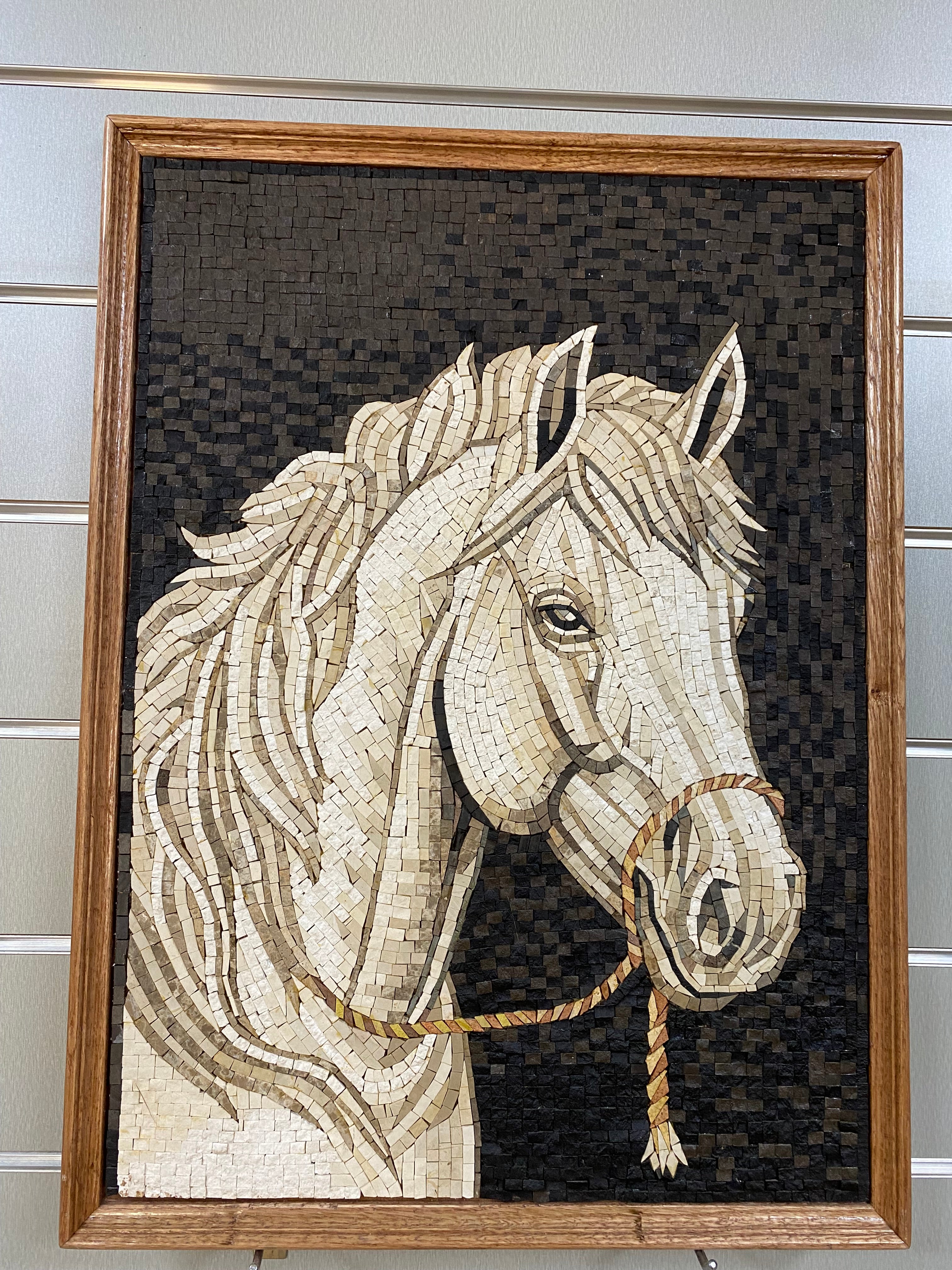 White Horse Mosaic (50 × 70 cm)