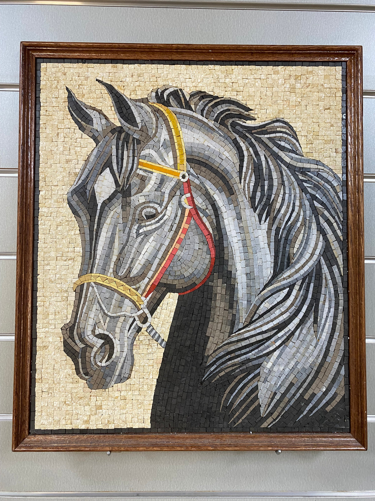 Black Stallion Mosaic (60 × 70 cm)