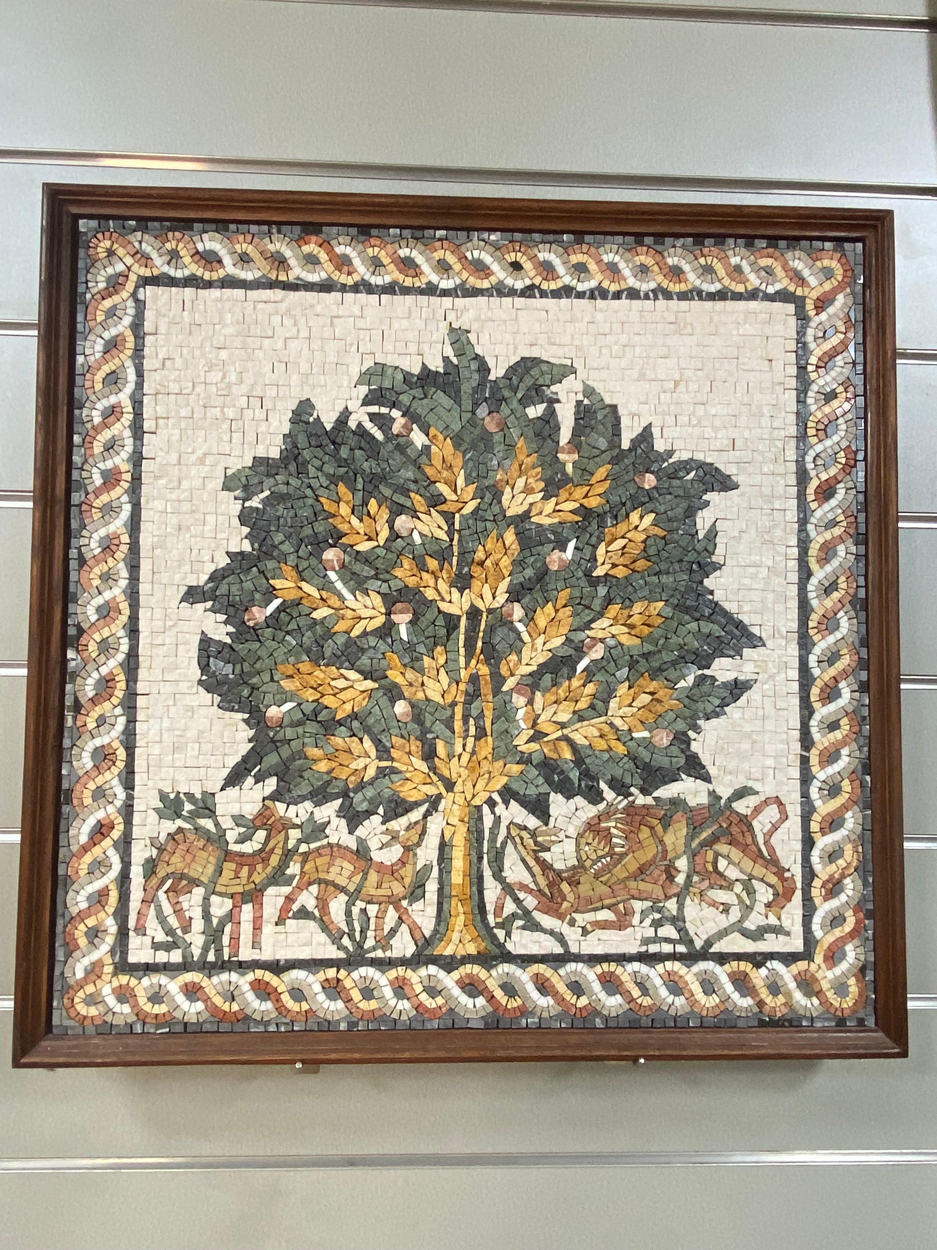 Tree of Life Mosaic – Hisham’s Palace (70 × 70 cm)
