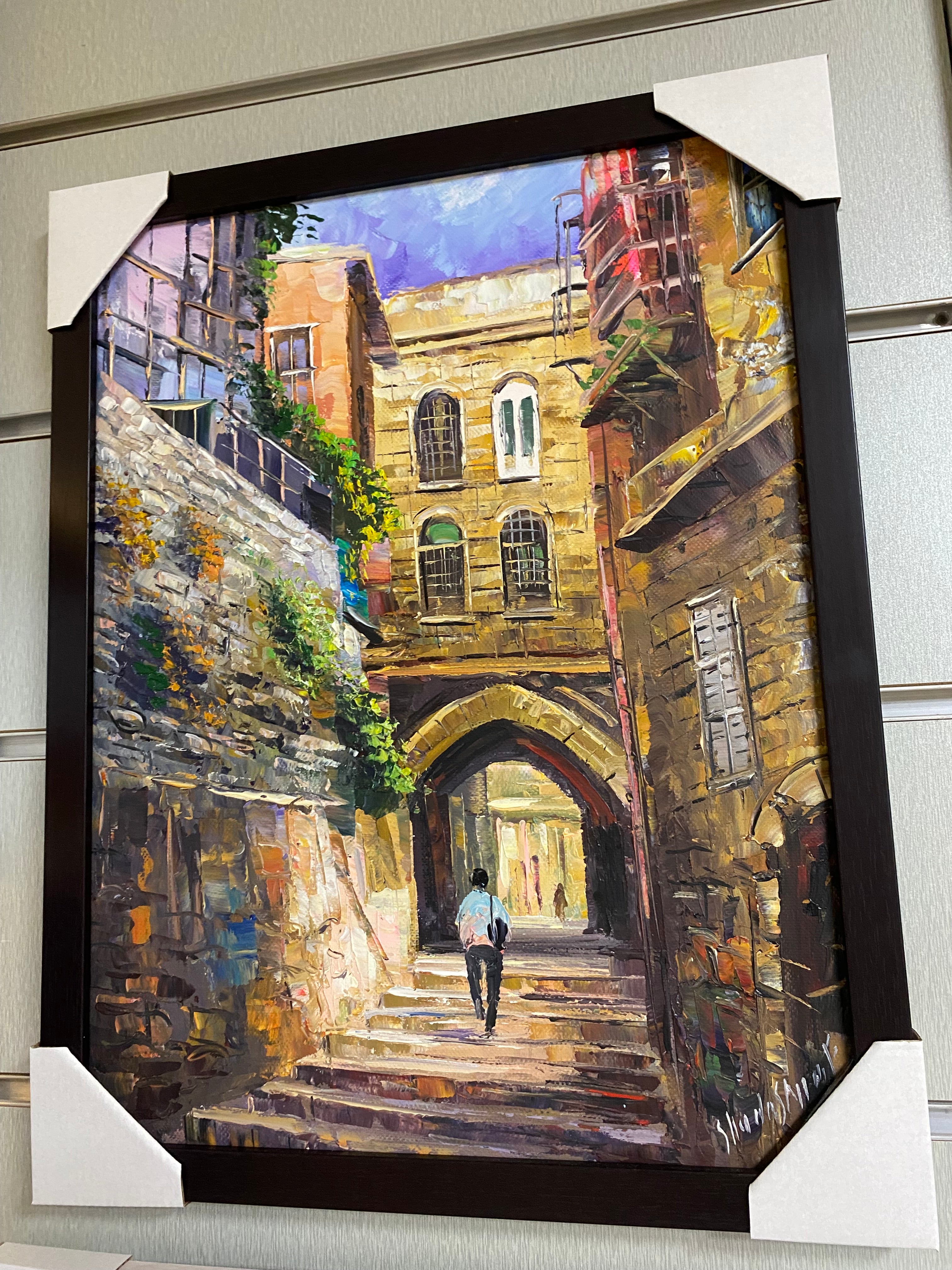 Jerusalem Alleyway (30 × 40 cm | 12 × 16 in)