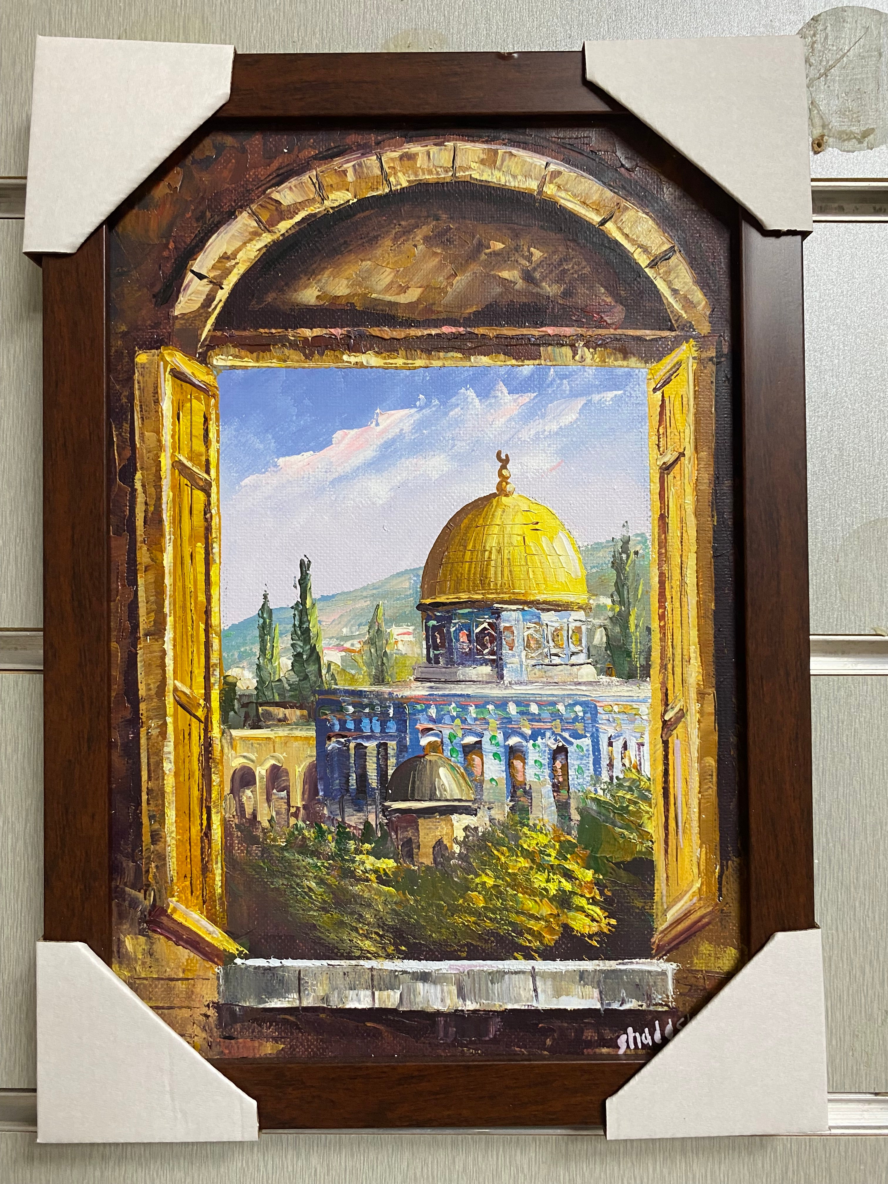 View from the Window — Dome of the Rock (20 × 30 cm | 8 × 12 in)