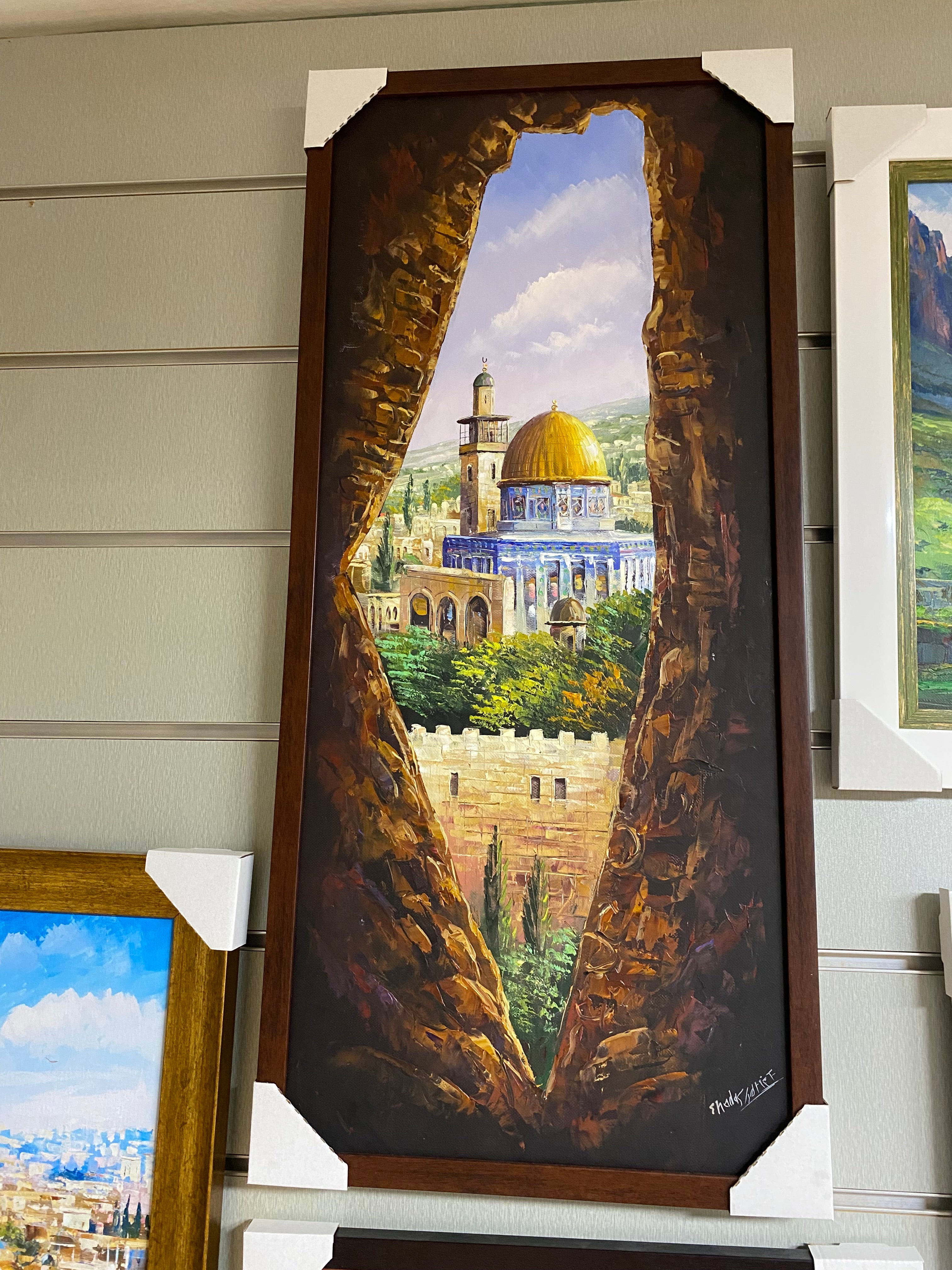 Framed by Stone — Dome of the Rock (30 × 80 cm | 12 × 31 in)