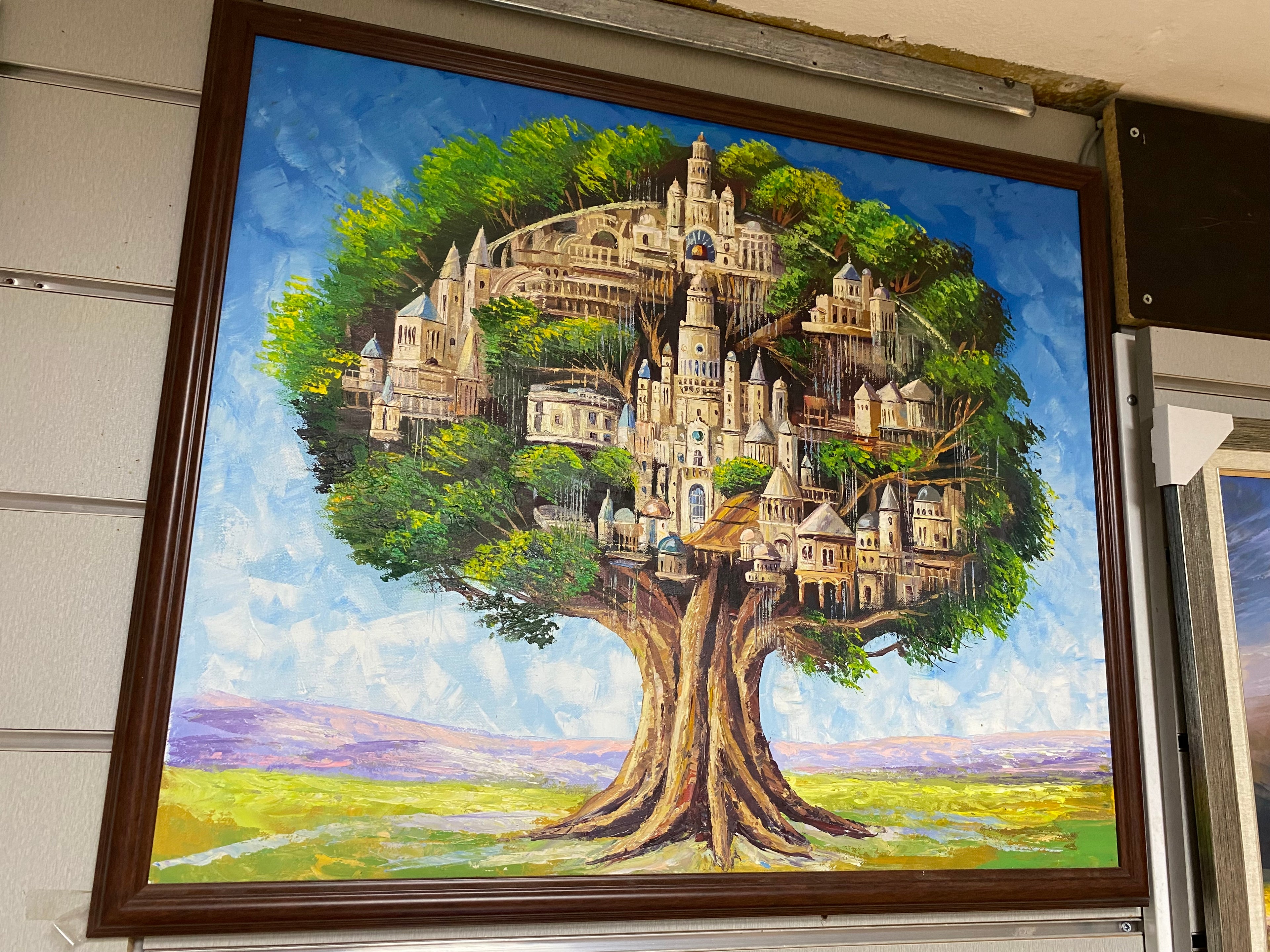 Jerusalem Tree of Life Painting (70 × 60 cm | 27 × 24 in)