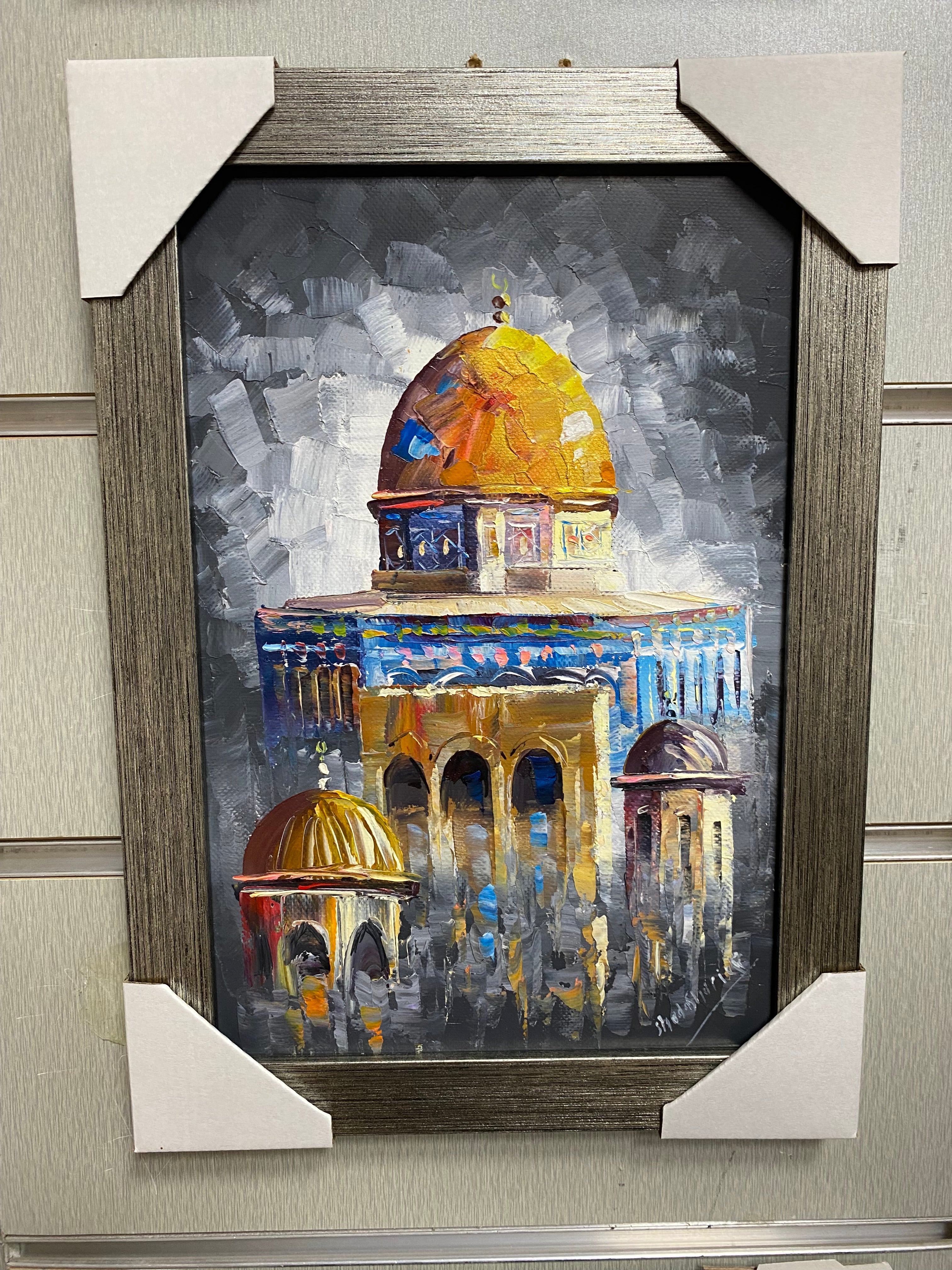 Golden Dome in Contrast (30 × 40 cm | 12 × 16 in)