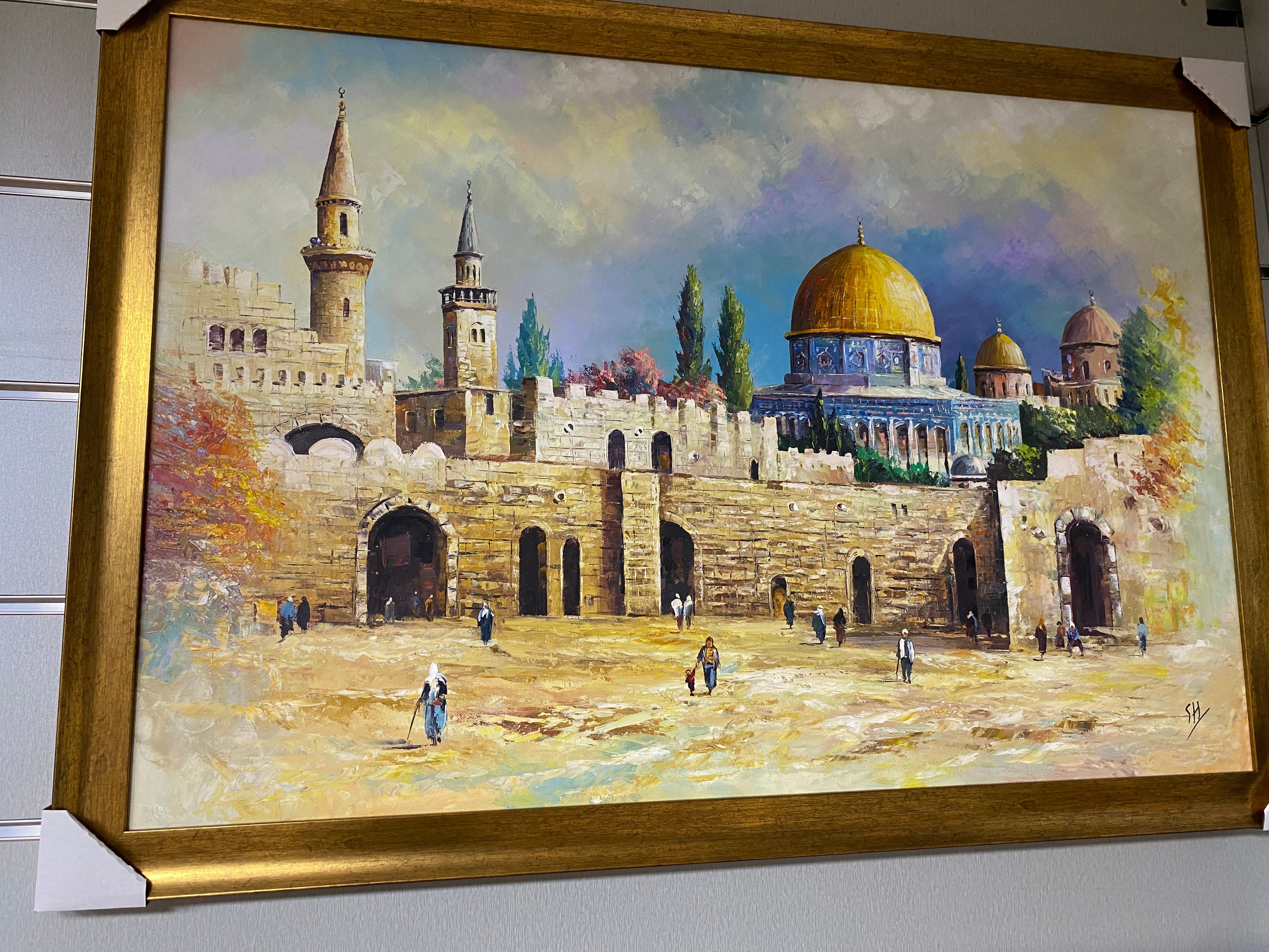 Jerusalem Gates and the Dome (100 × 70 cm | 39 × 27 in)