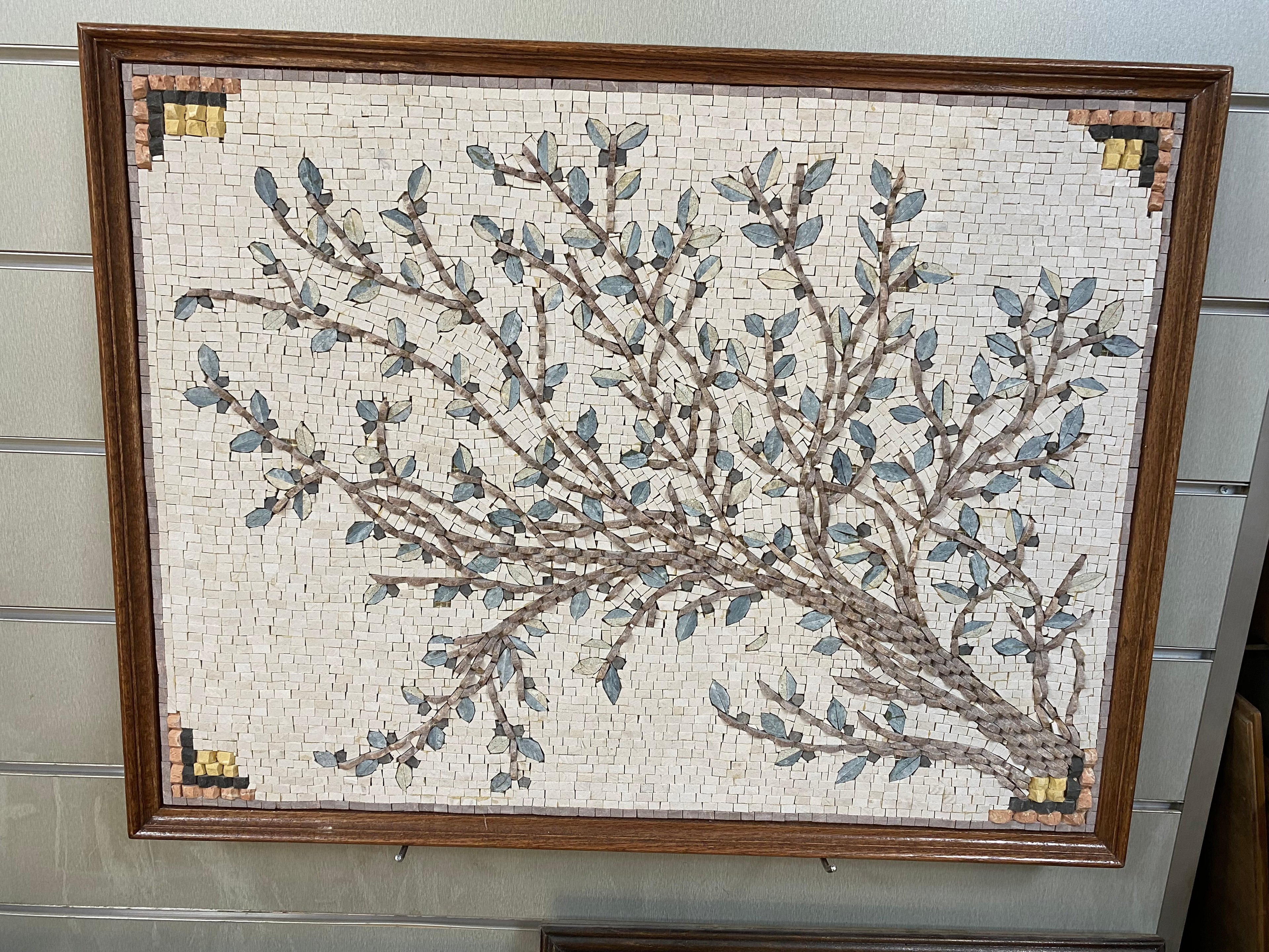 Olive Tree Branch Mosaic (60 × 80 cm | 24 × 31 in)
